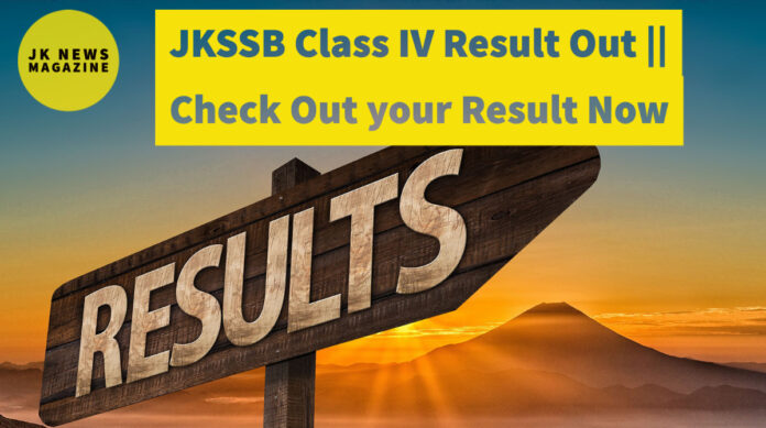 JKSSB-Class-IV-Result-Out